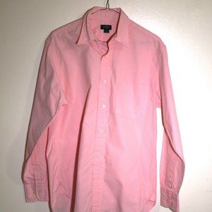 J. Crew pink/white striped dress shirt.  Size: S